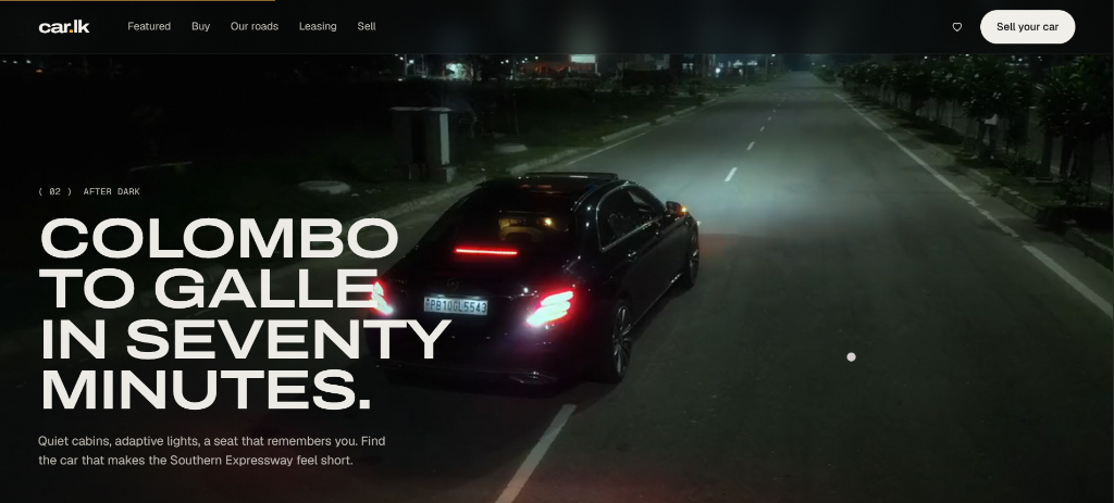 Editorial — "Colombo to Galle in Seventy Minutes" night drive
