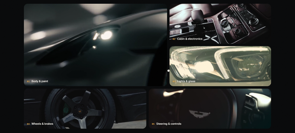 5-point vehicle inspection — body, cabin, electronics, lights and controls