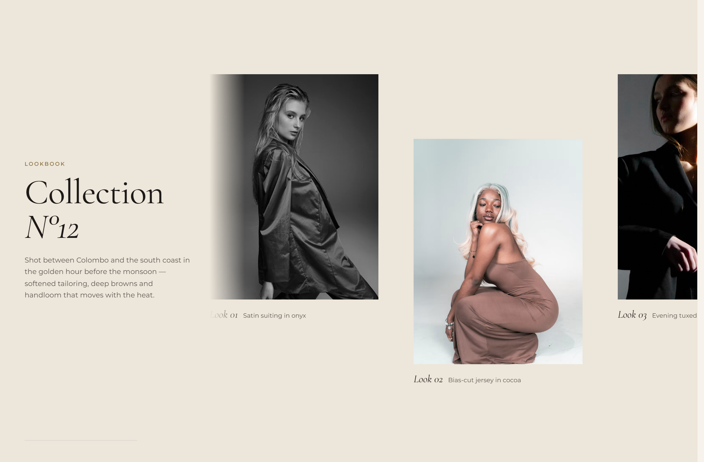 The lookbook — Collection N°12, look by look