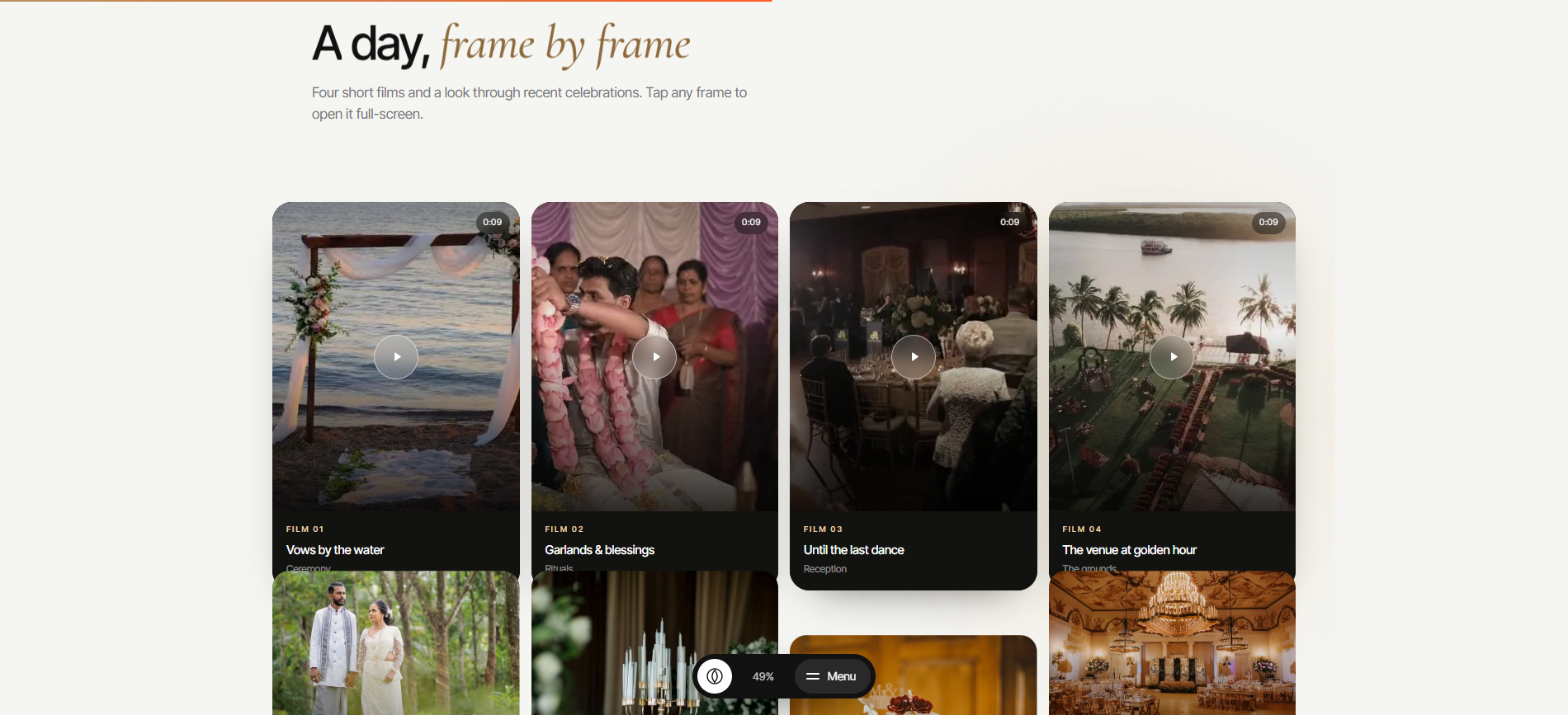 A day, frame by frame — four short films of real celebrations